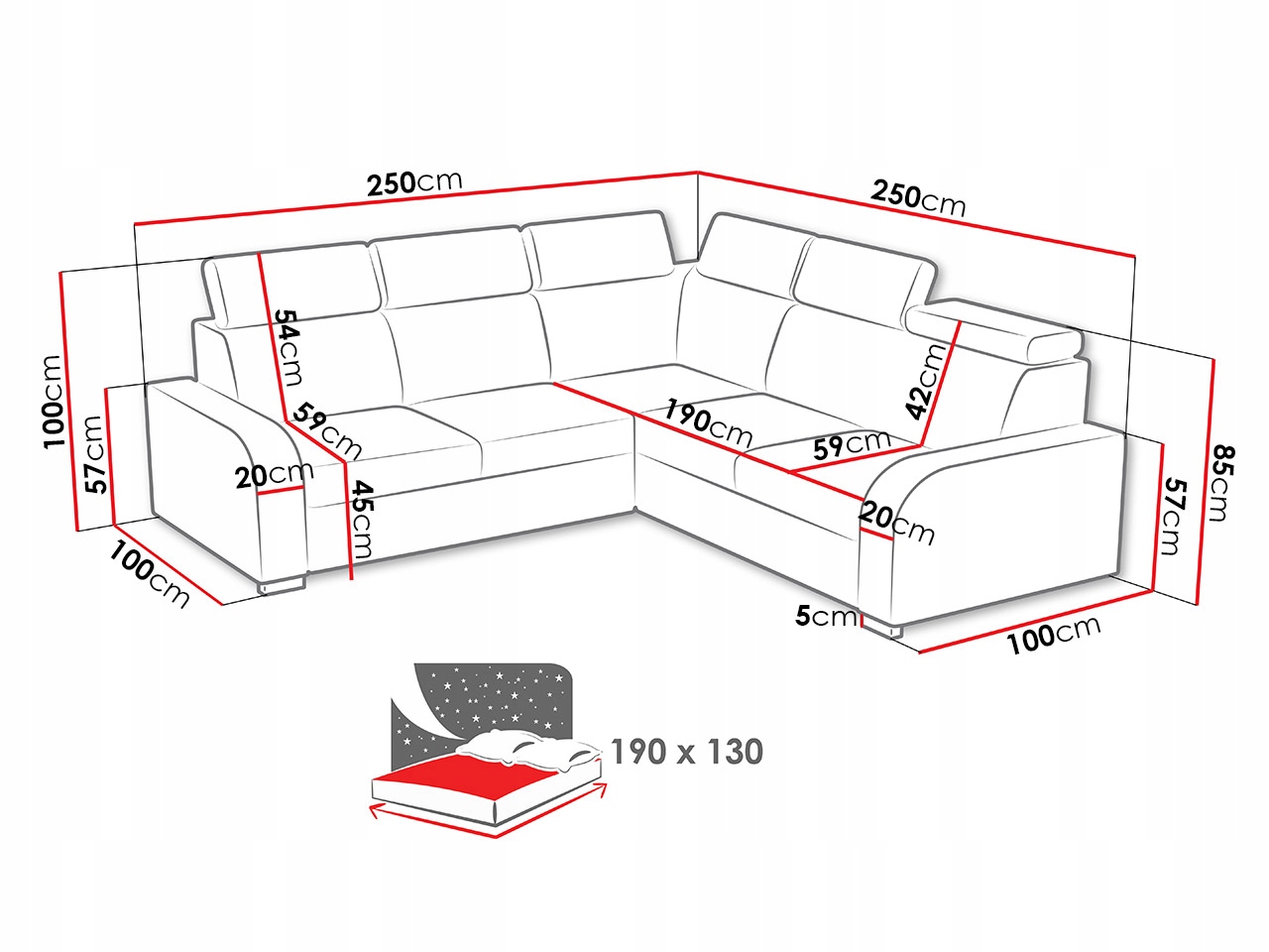 размеры двухместного дивана для кухни