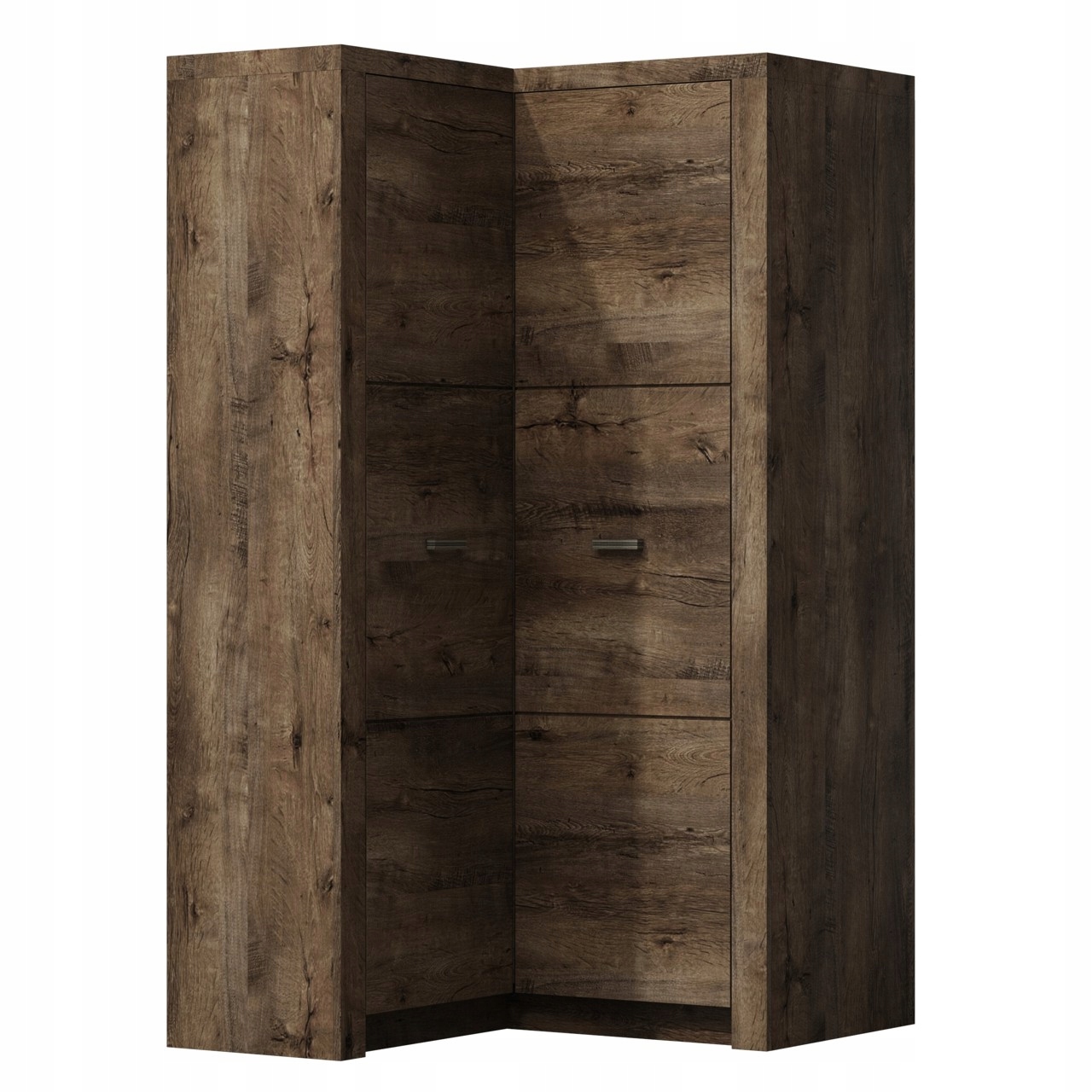 Угловой деревянный шкаф