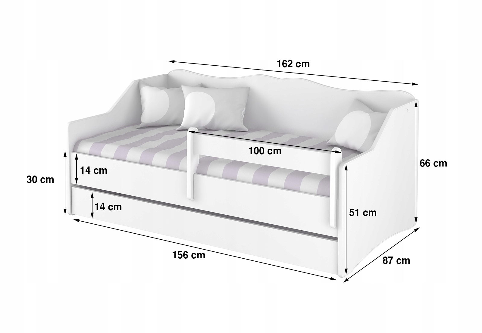 стандартные размеры матрасов для двухъярусных кроватей
