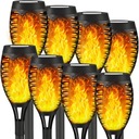 8 sztuk lampa słoneczna Led ogród ogień efekt płomienia