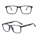 ТВЕРДЫЕ мужские очки с прозрачными линзами для компьютера, гибкая УФ-оправа с синим светом